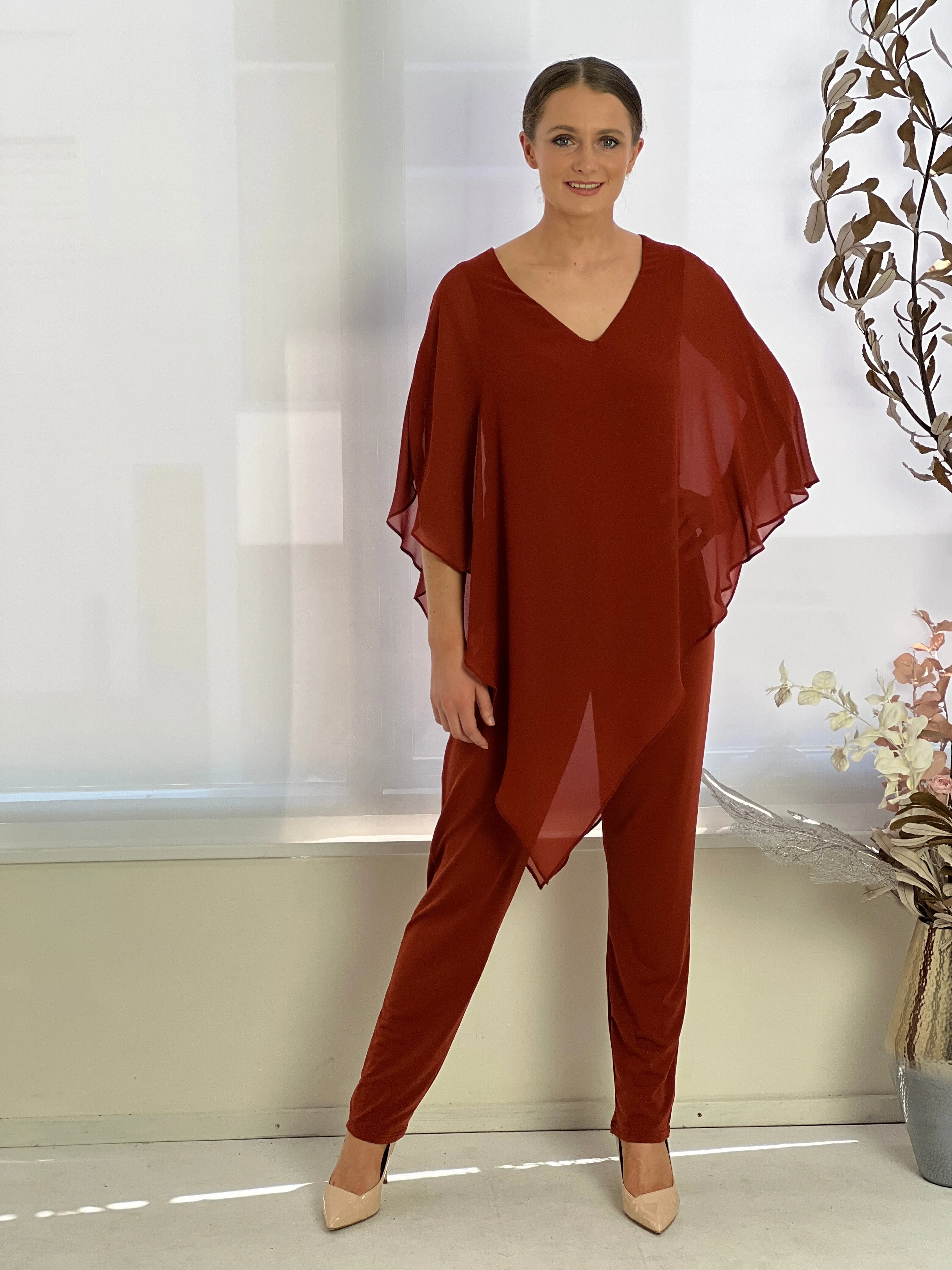 Juno Rust Jersey Pants