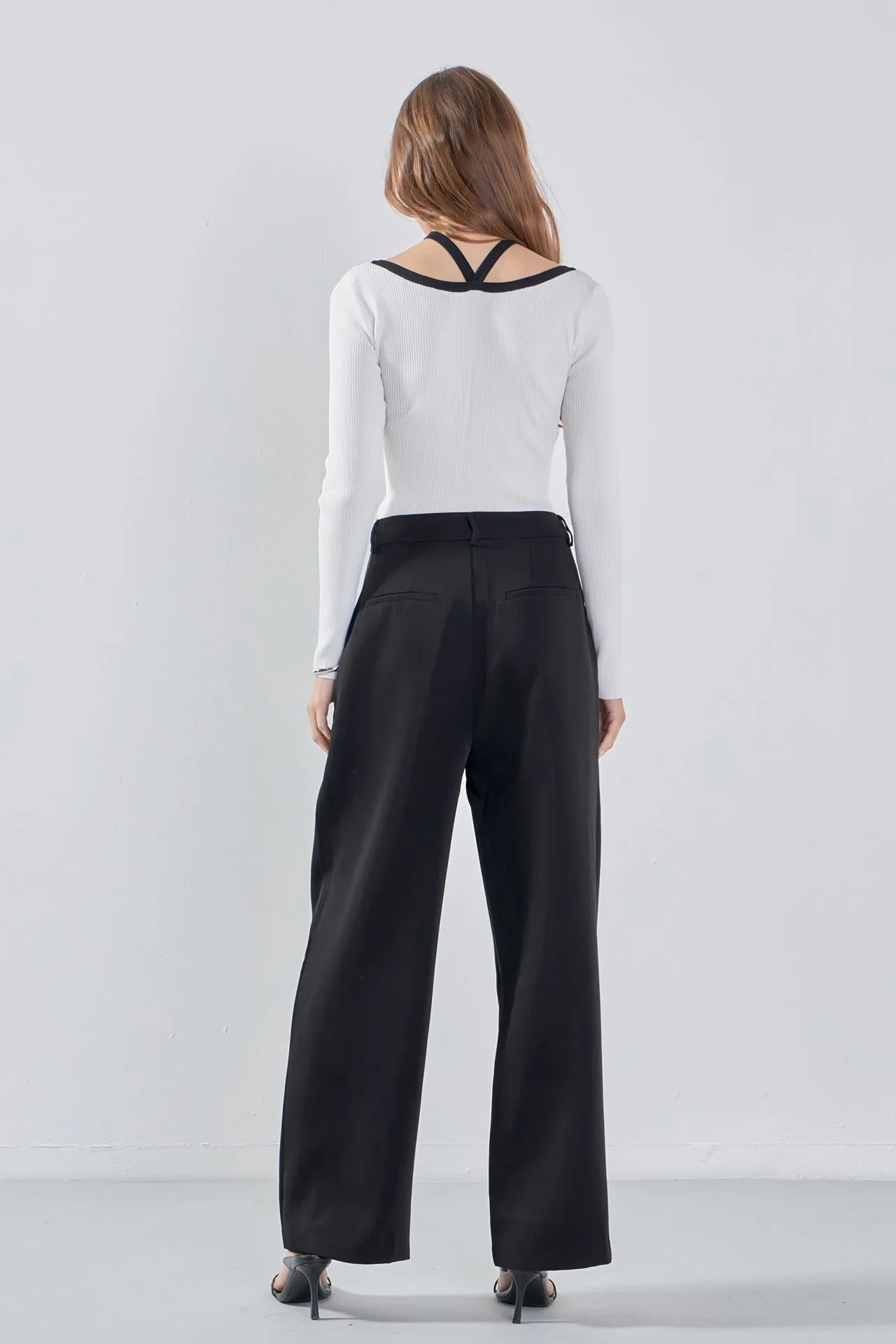 Knit Cutout Halter Top