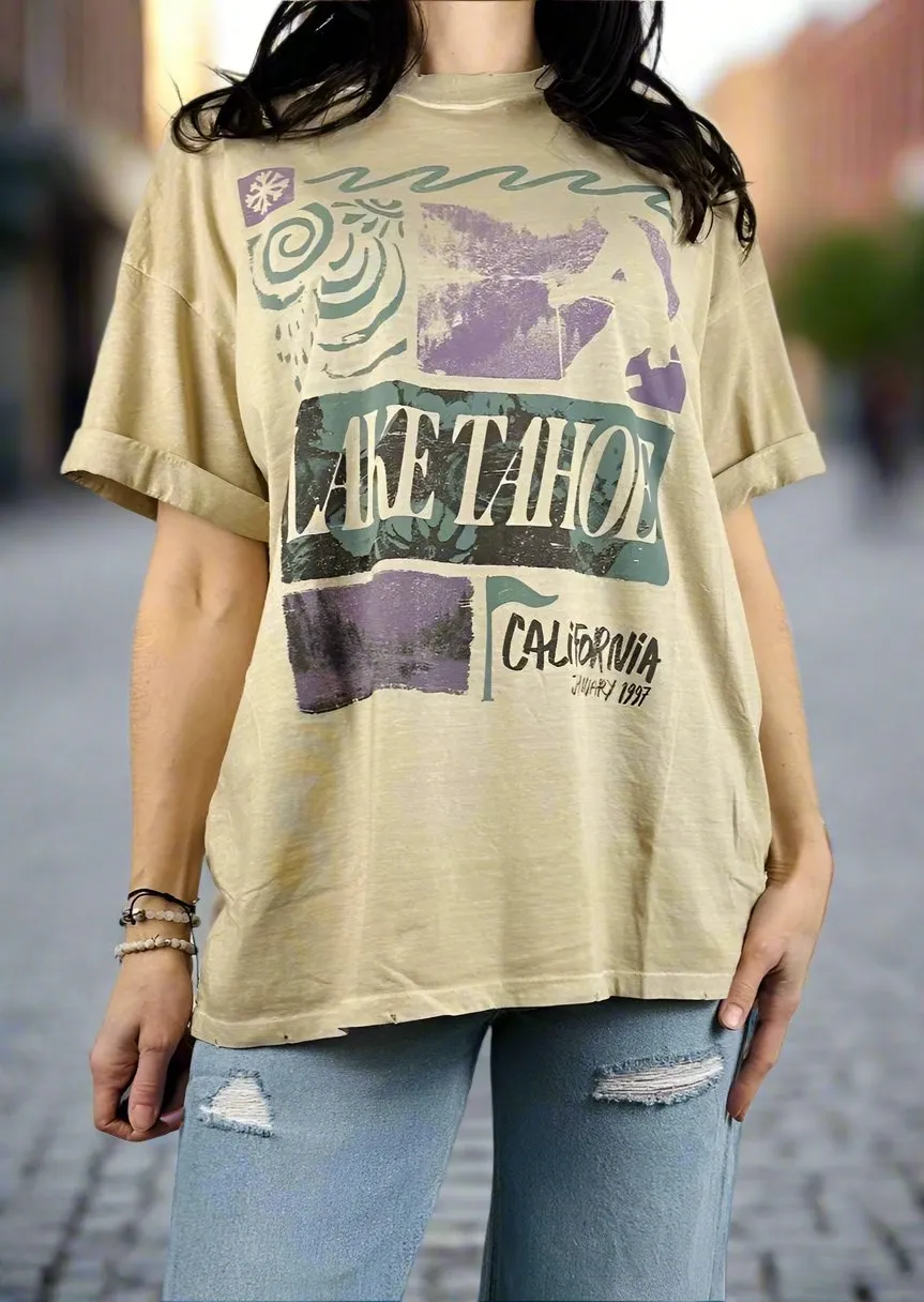 LAKE TAHOE SAND BOYFRIEND TEE