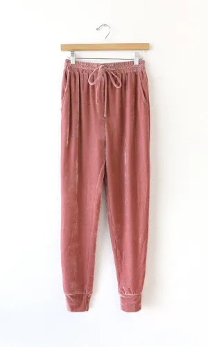 Laura Velvet Cozy Jogger Pant - FINAL SALE