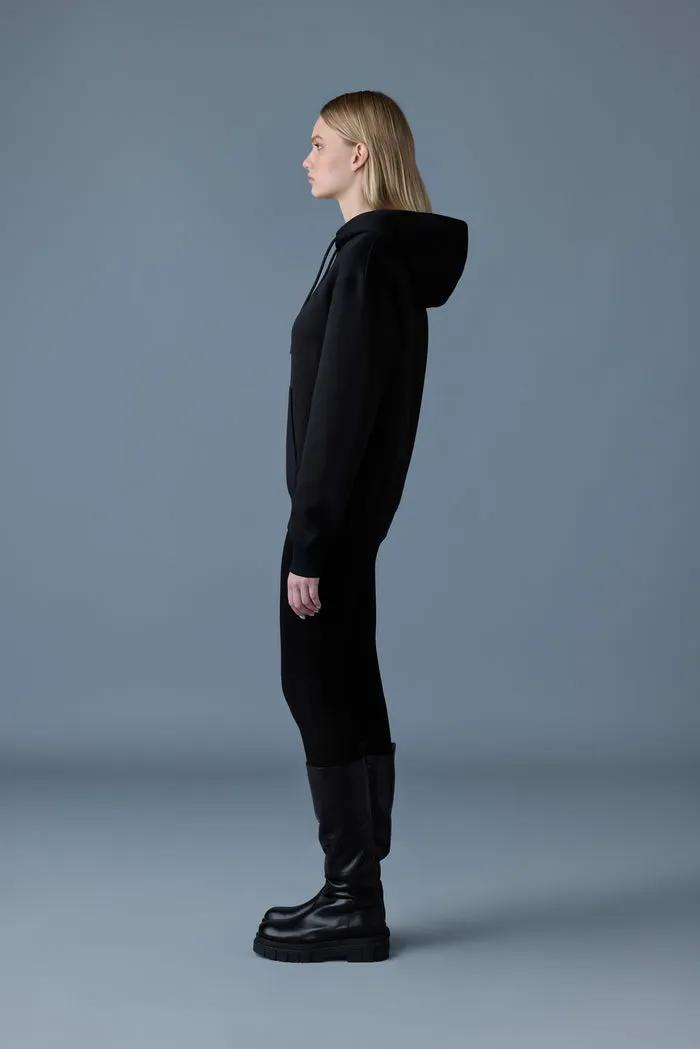 Mackage Krystian Double-Face Jersey Hoodie- Black