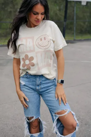 Mama Checkered Tee