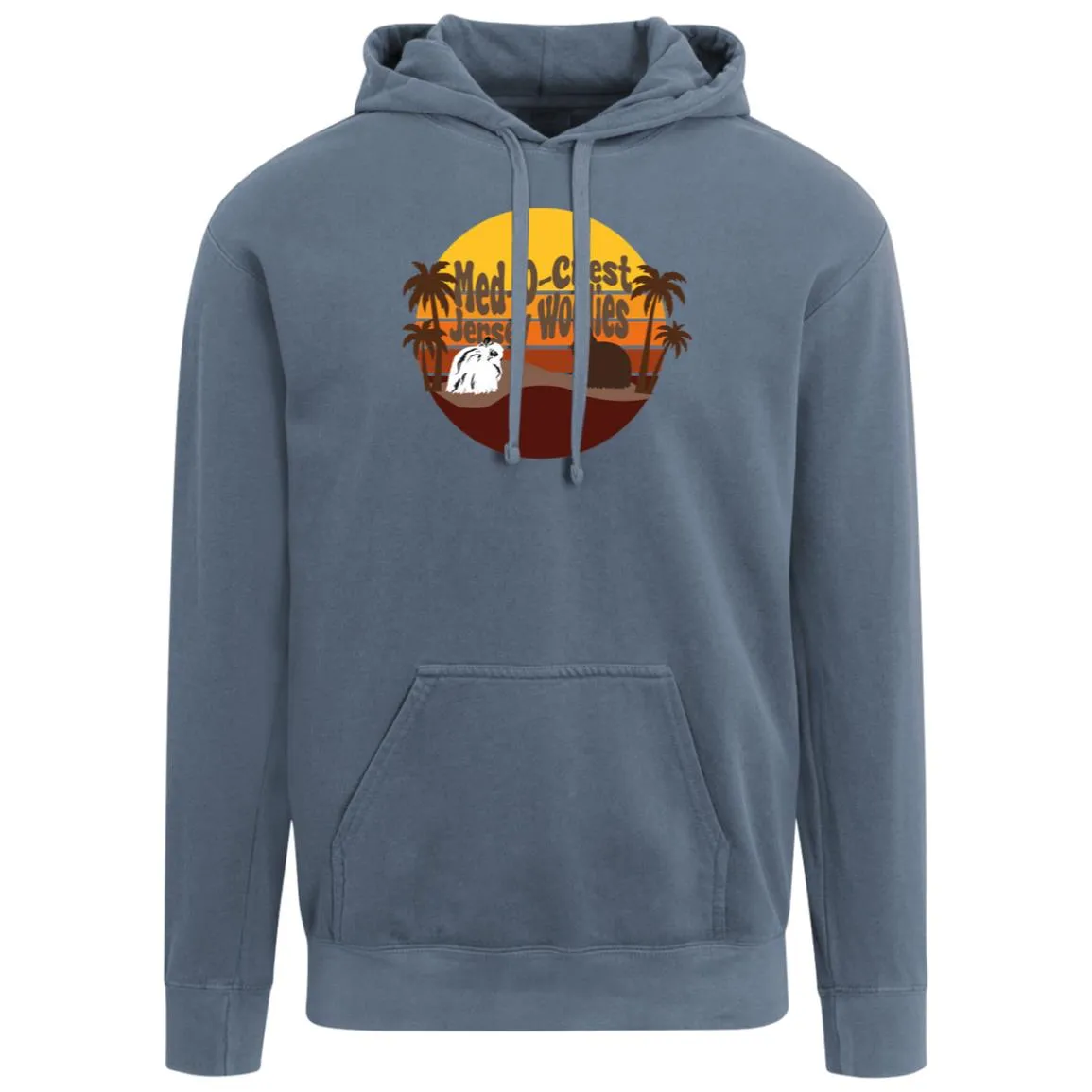 Med-O-Crest Comfort Colors Garment-Dyed Adult Hoodie