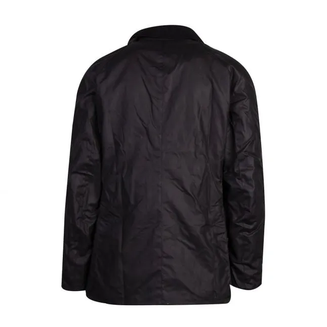 Mens Barbour Navy Ashby Waxed Jacket