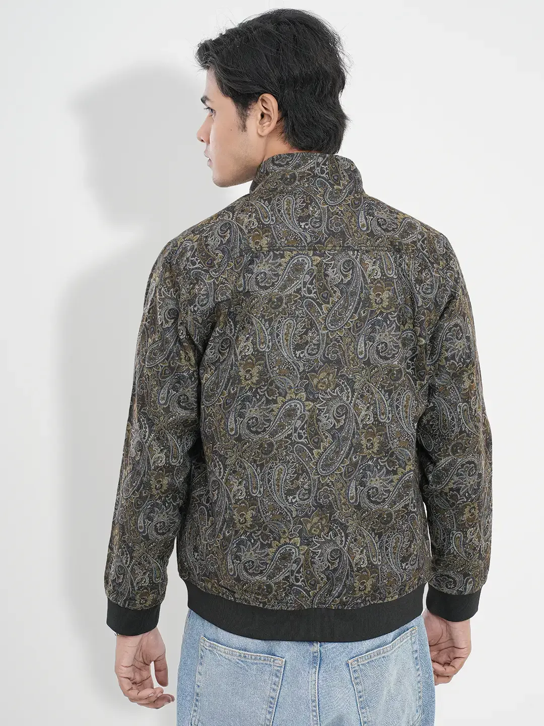 Men's Classic Paisley Bomber Jacket