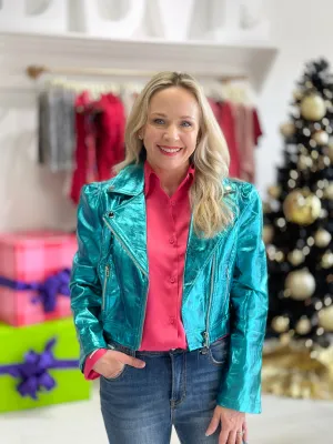 Metallic Peacock Jacket