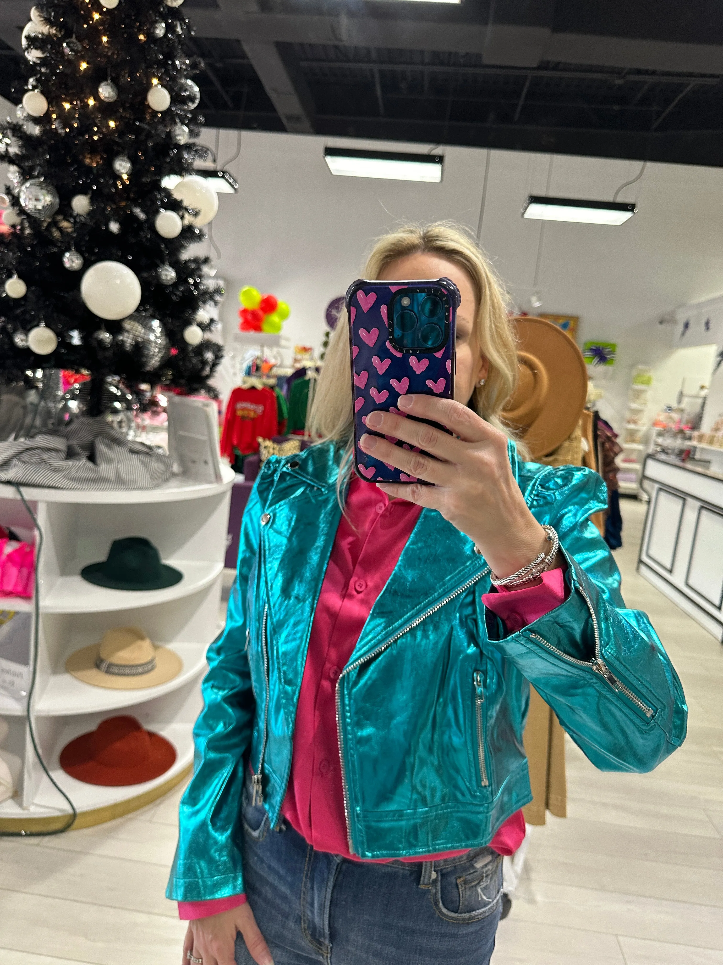 Metallic Peacock Jacket