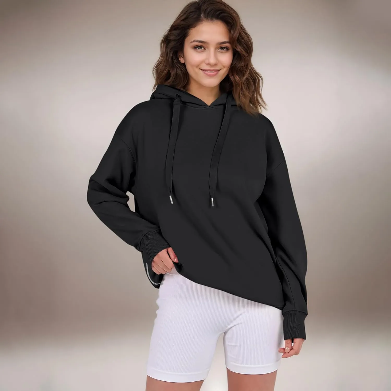 Oversized Hoodies for Women Pullover Fleece Lined Hooded Sweatshirt Teen Girls Cute Fall Sweaters Outfits