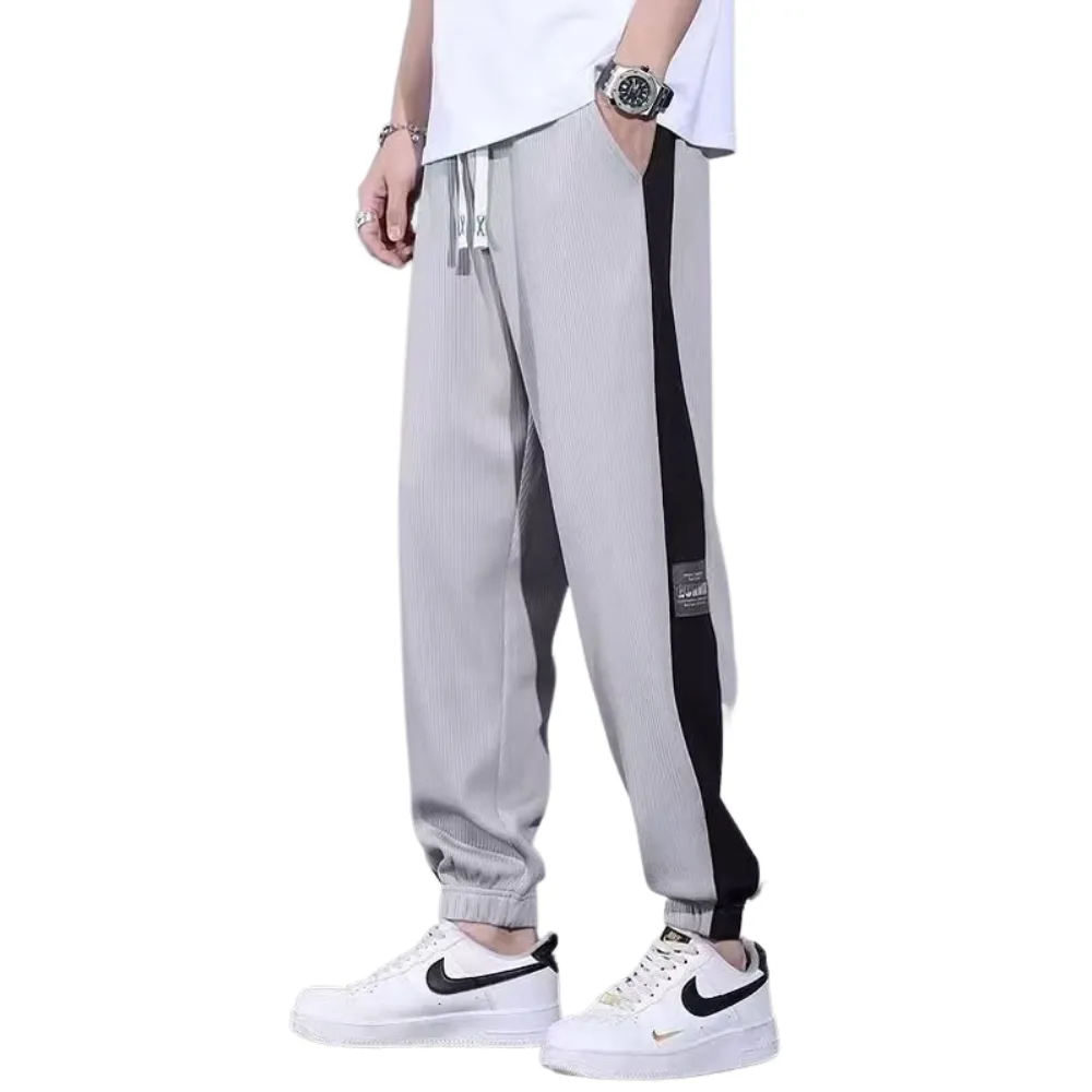 Paneled Drawstring Casual  Sweatpants