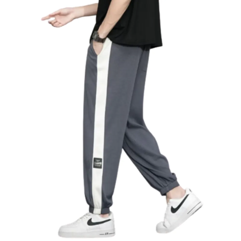 Paneled Drawstring Casual  Sweatpants