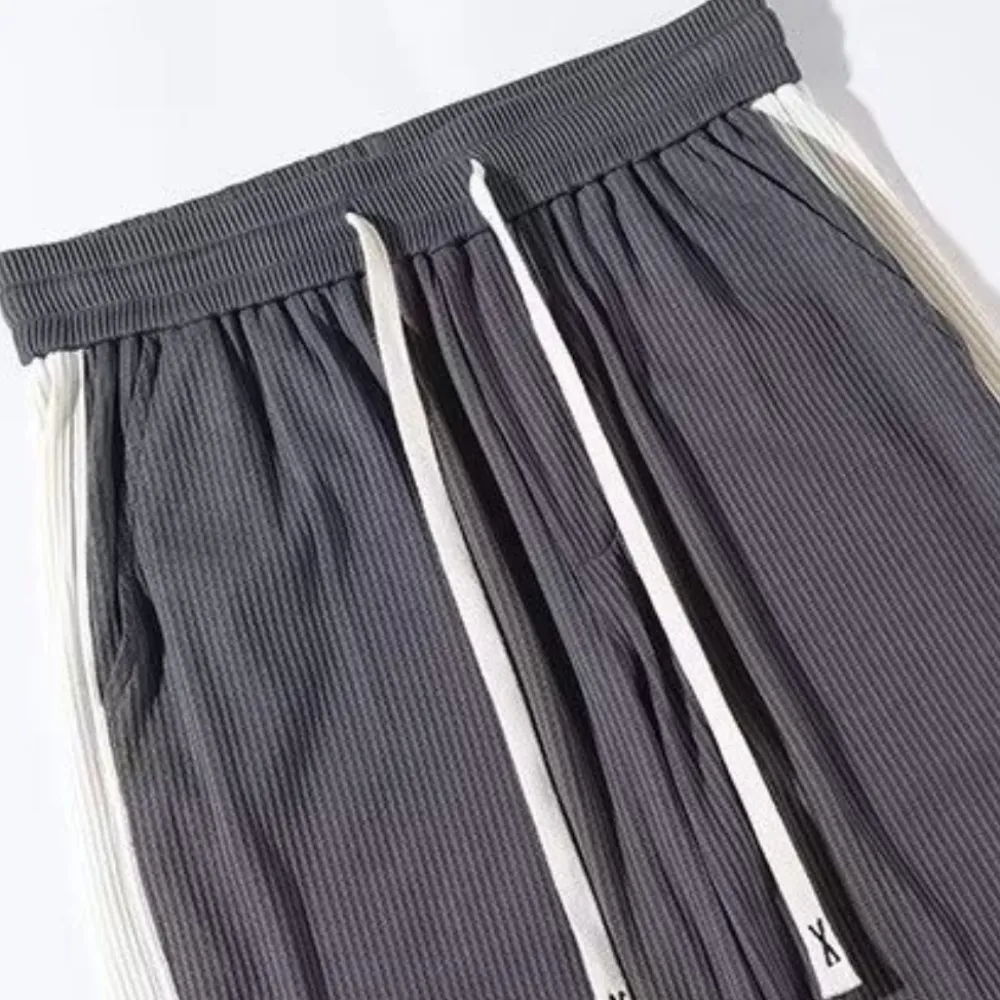 Paneled Drawstring Casual  Sweatpants