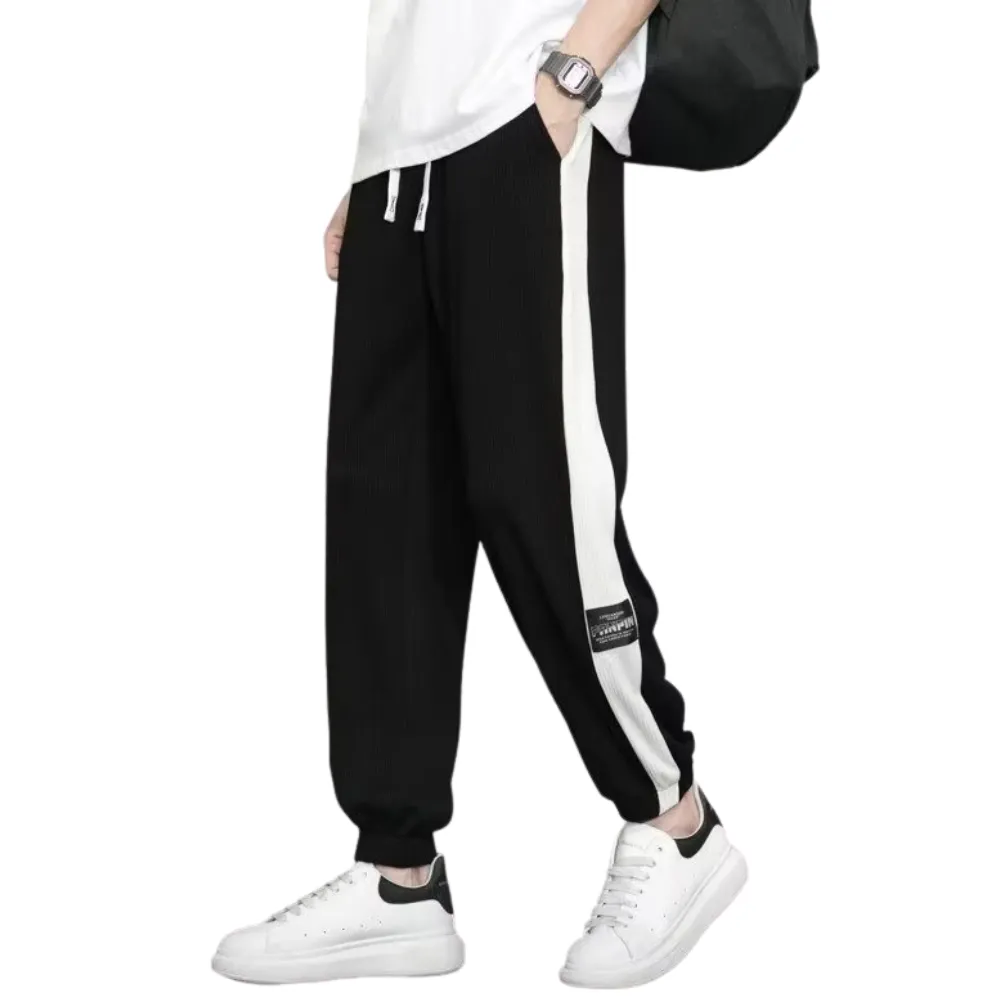 Paneled Drawstring Casual  Sweatpants
