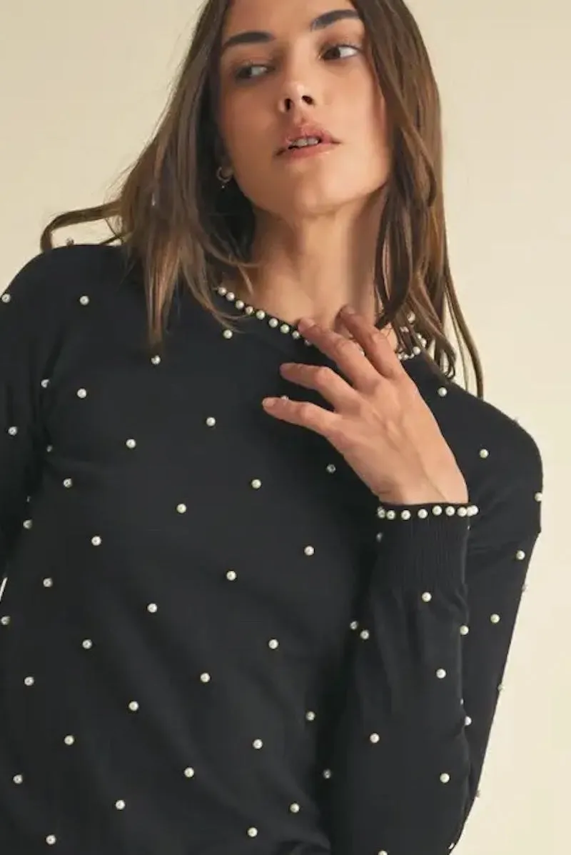 Pearl Embellished Sweater