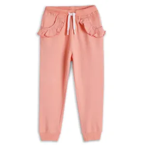 PRETTY PEACH GIRLS SUMMER FRILL JOGGER - PEACH
