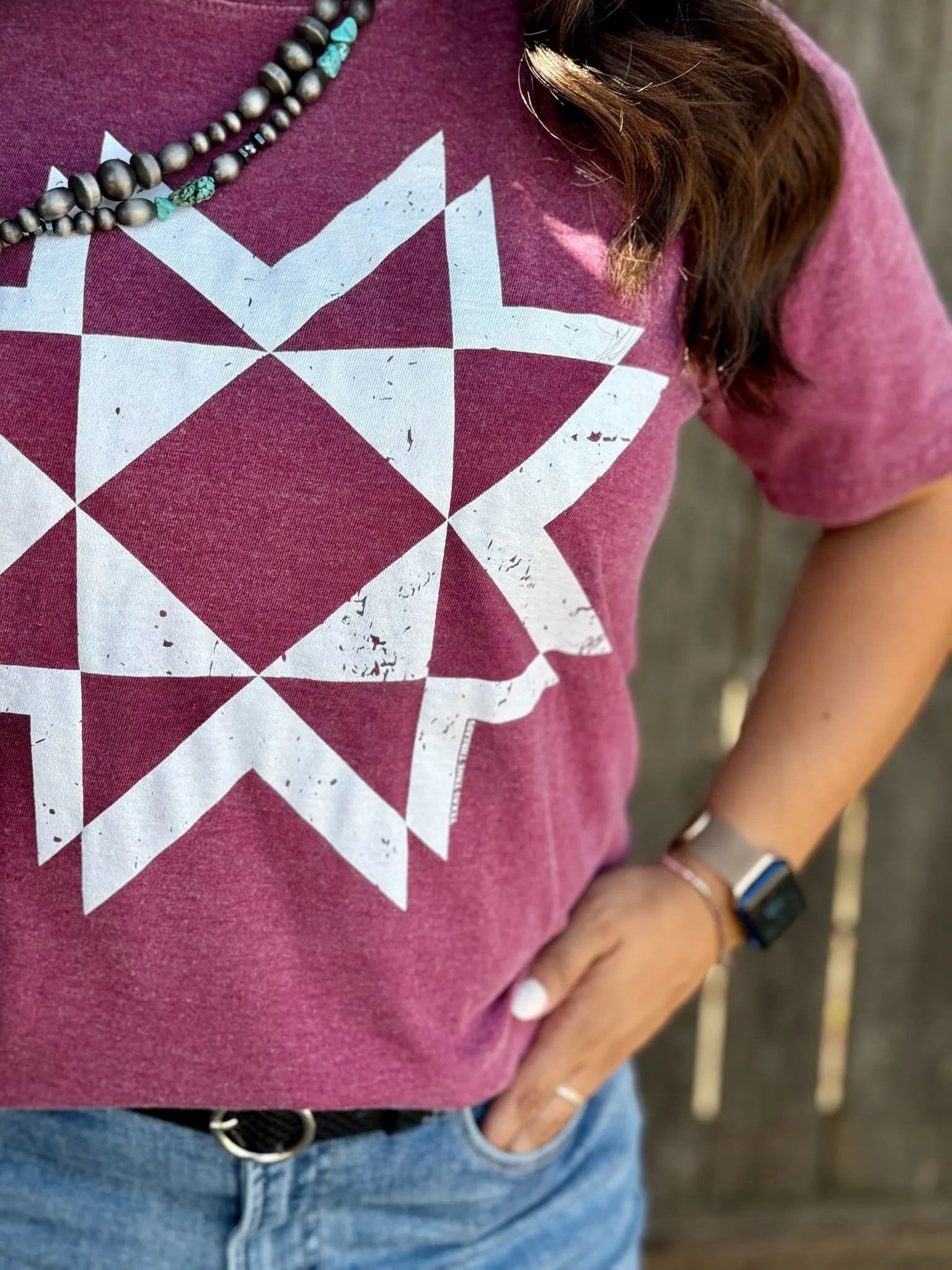 Quilted Aztec in White Ink