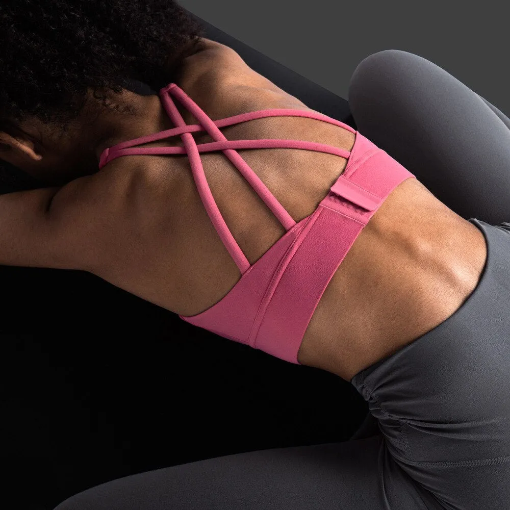 Running Bras Shock-Proof Yoga Tops Heart-shaped Seamless Buckle Beauty Back Fitness Sports Bra Women Gym Crop Top
