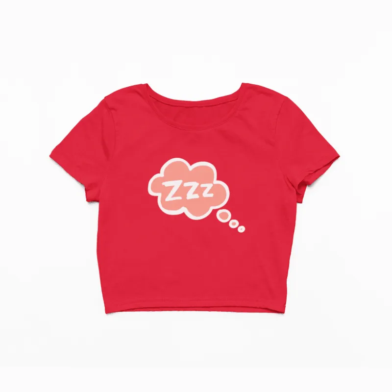 Snoozy Doozy Bubble Crop Top
