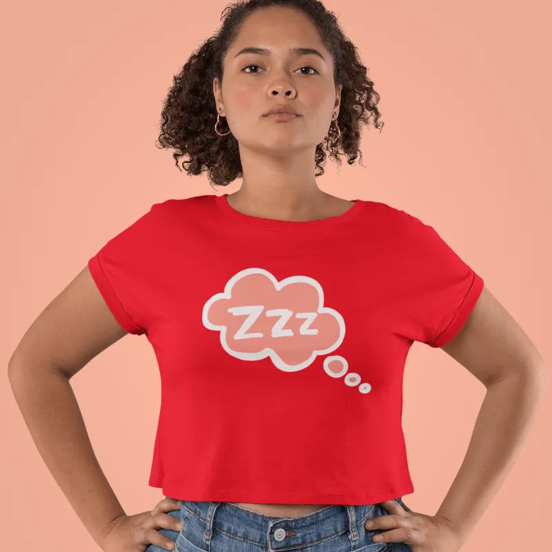 Snoozy Doozy Bubble Crop Top