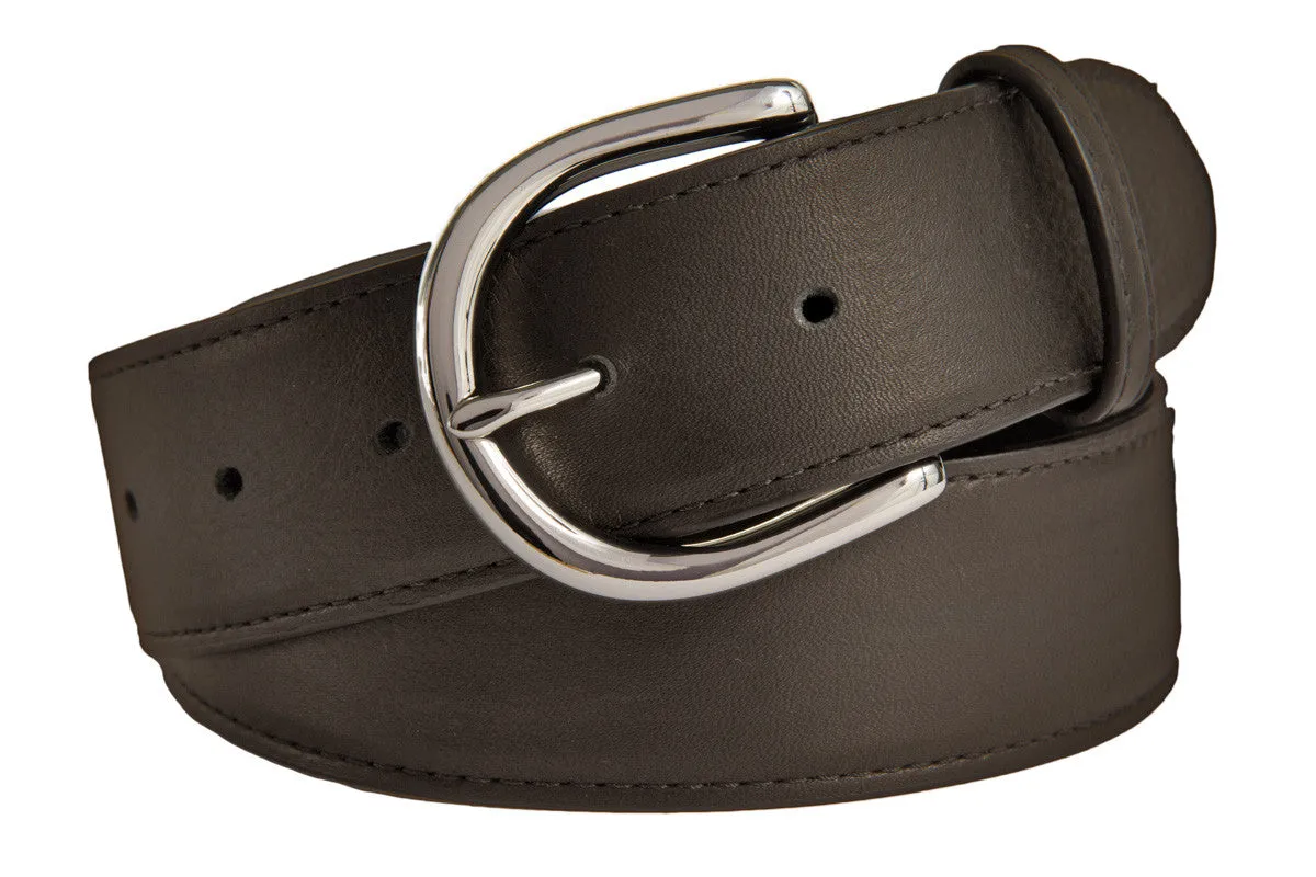 Soho Belt, (1.5") Shiny Silver Buckle