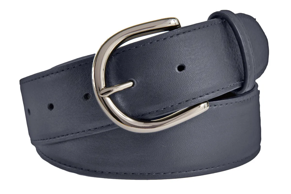 Soho Belt, (1.5") Shiny Silver Buckle