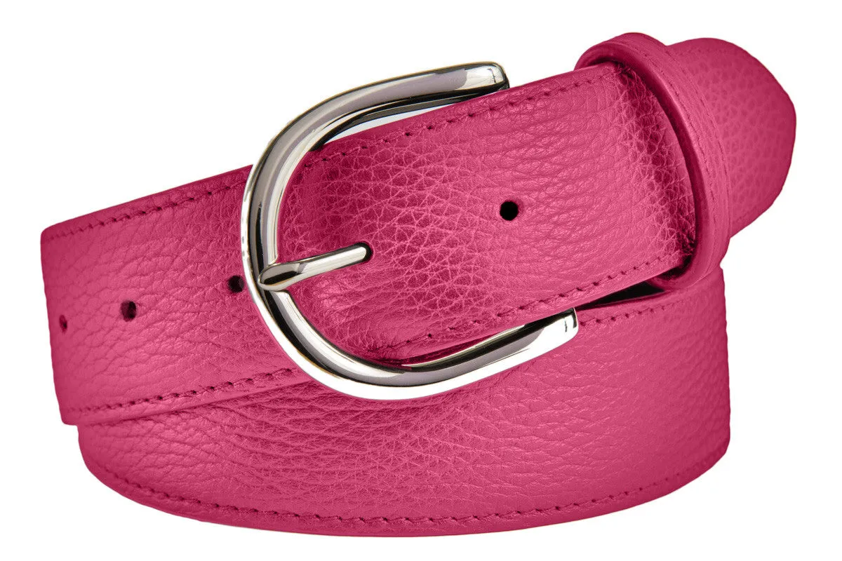Soho Belt, (1.5") Shiny Silver Buckle