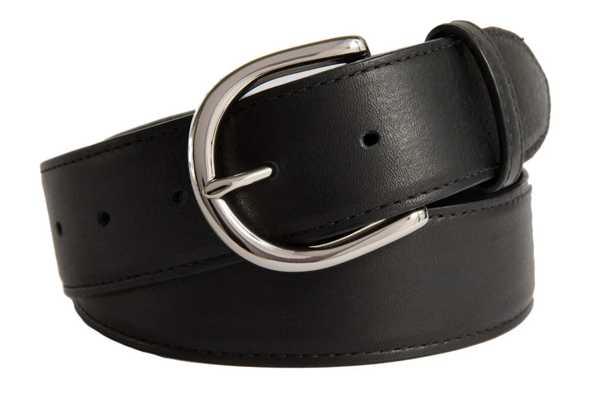 Soho Belt, (1.5") Shiny Silver Buckle