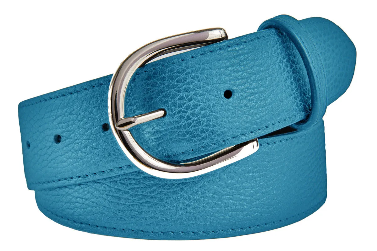 Soho Belt, (1.5") Shiny Silver Buckle