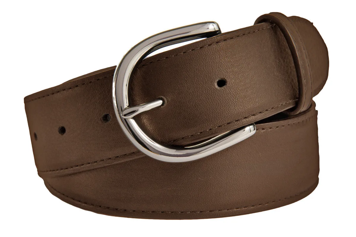 Soho Belt, (1.5") Shiny Silver Buckle