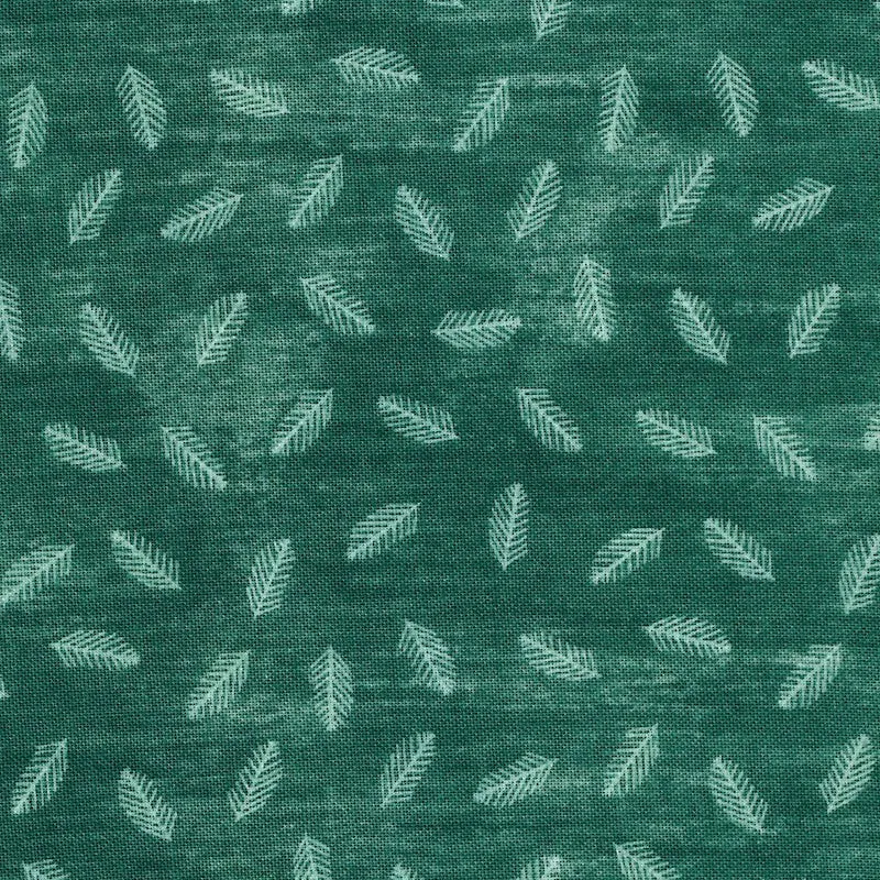 Stof Fabrics Savana Green Leaf Cotton Prints