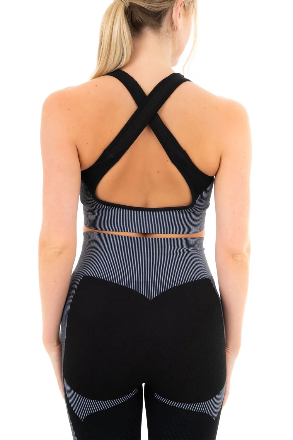 TEXTURED PANELLING WITH STRIPE BRA L