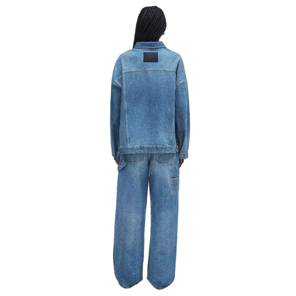 THE CRYSTAL DENIM OVERSIZED TRUCKER
