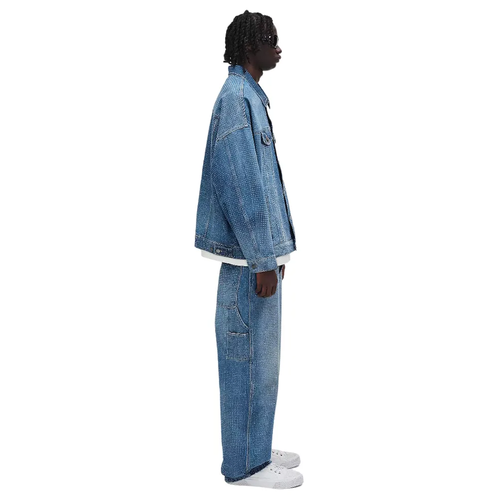 THE CRYSTAL DENIM OVERSIZED TRUCKER
