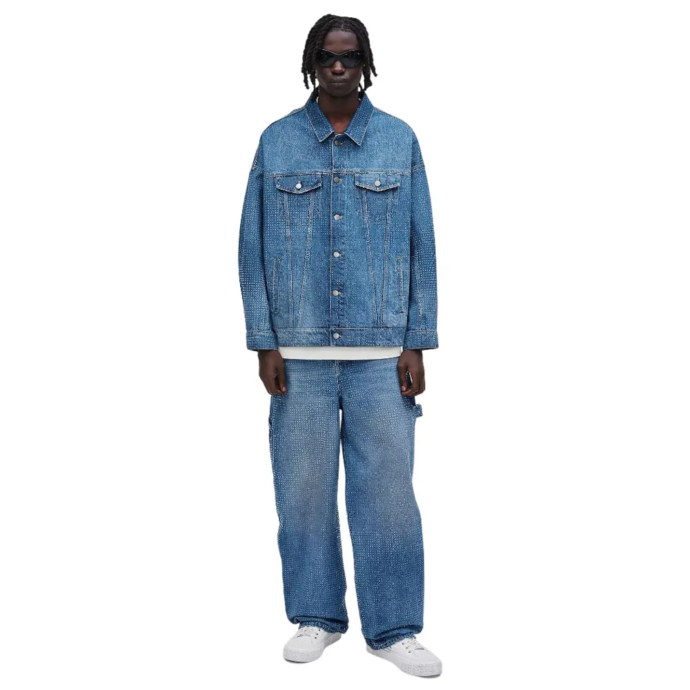 THE CRYSTAL DENIM OVERSIZED TRUCKER