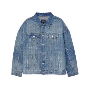THE CRYSTAL DENIM OVERSIZED TRUCKER