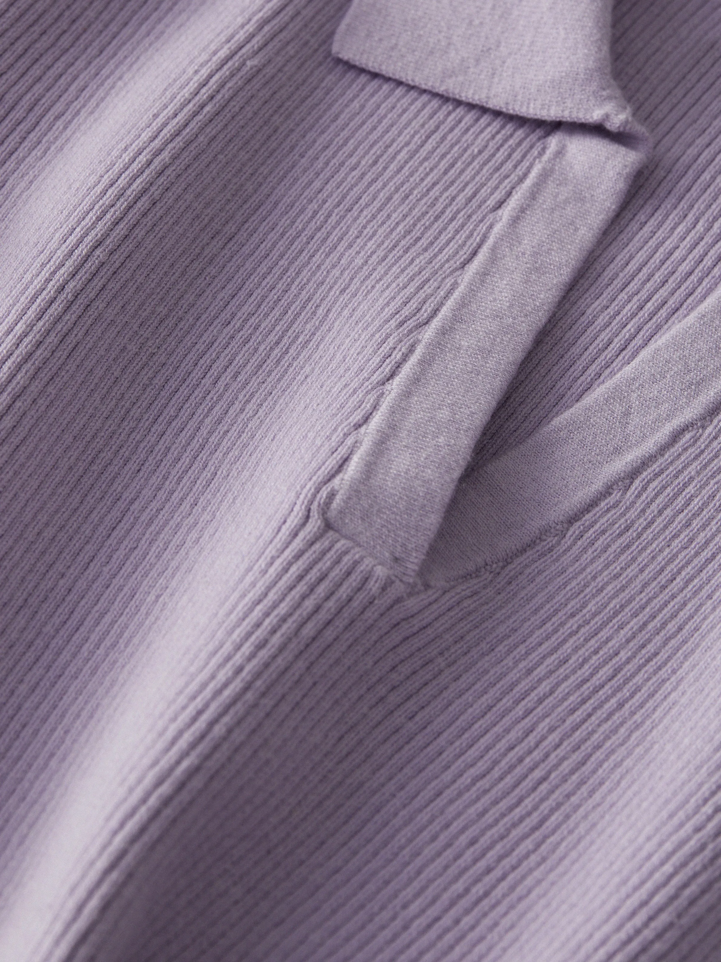 The Johnny Collar Knit Top in Lilac