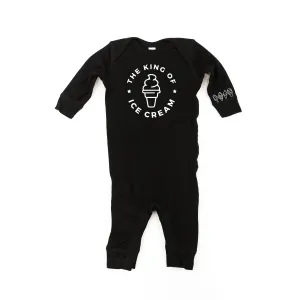 The King of Ice Cream - (Full Size) - Ice Cream Wrist Detail - One Piece Baby Sleeper