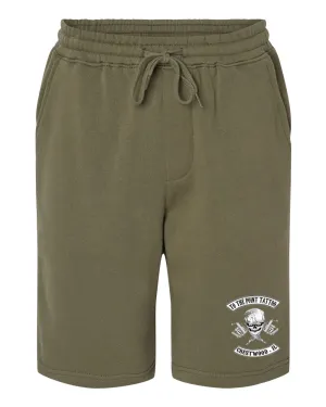 To The Point Tattoo "OG" Midweight Fleece Shorts w/Pockets - Army Green