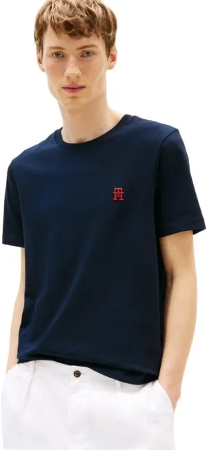 Tommy Hilfiger Men's Short Sleeve Cotton Graphic T-Shirts with Embroidered Monogram Logo