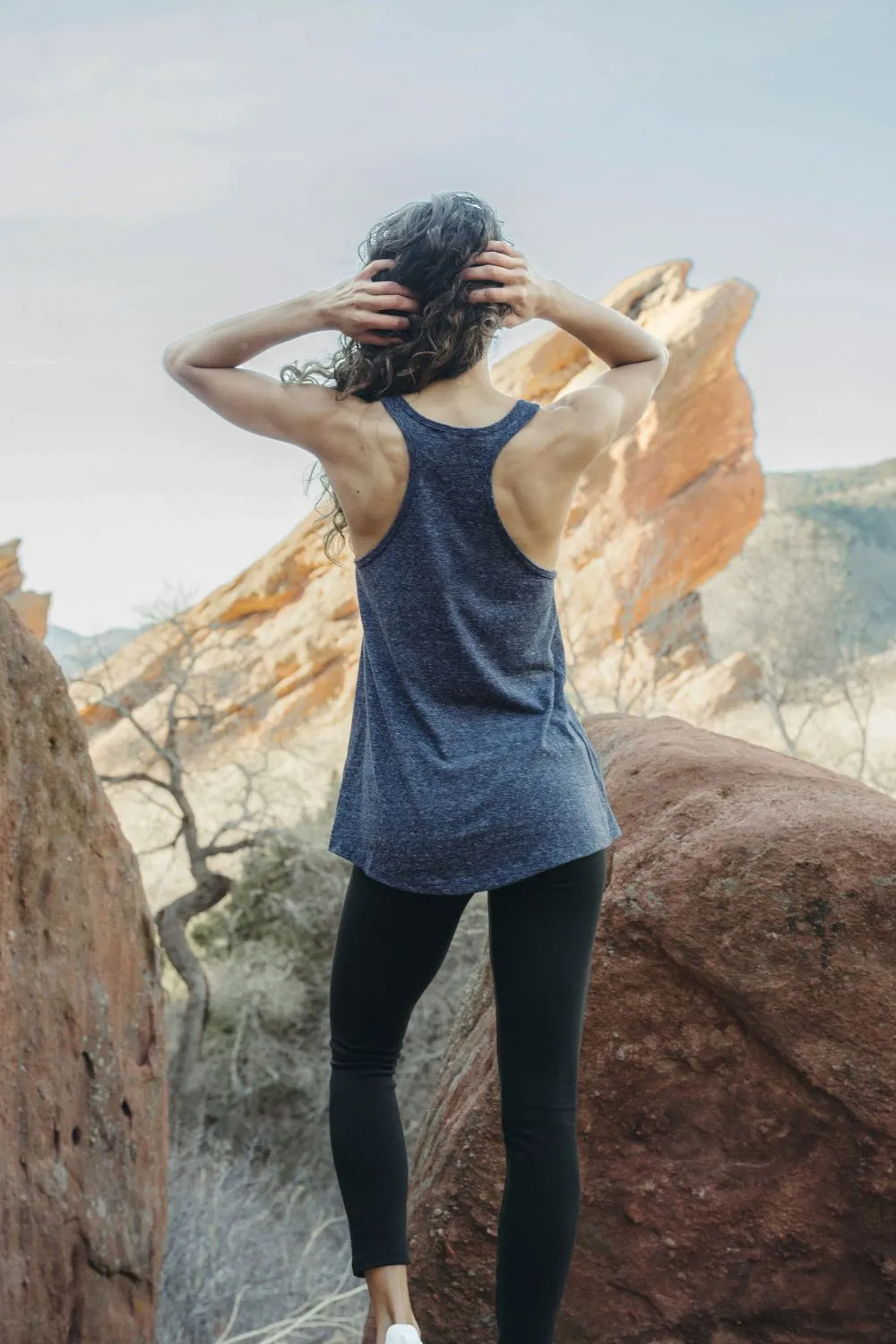 TrailLine Tank - Twilight Heather Blue