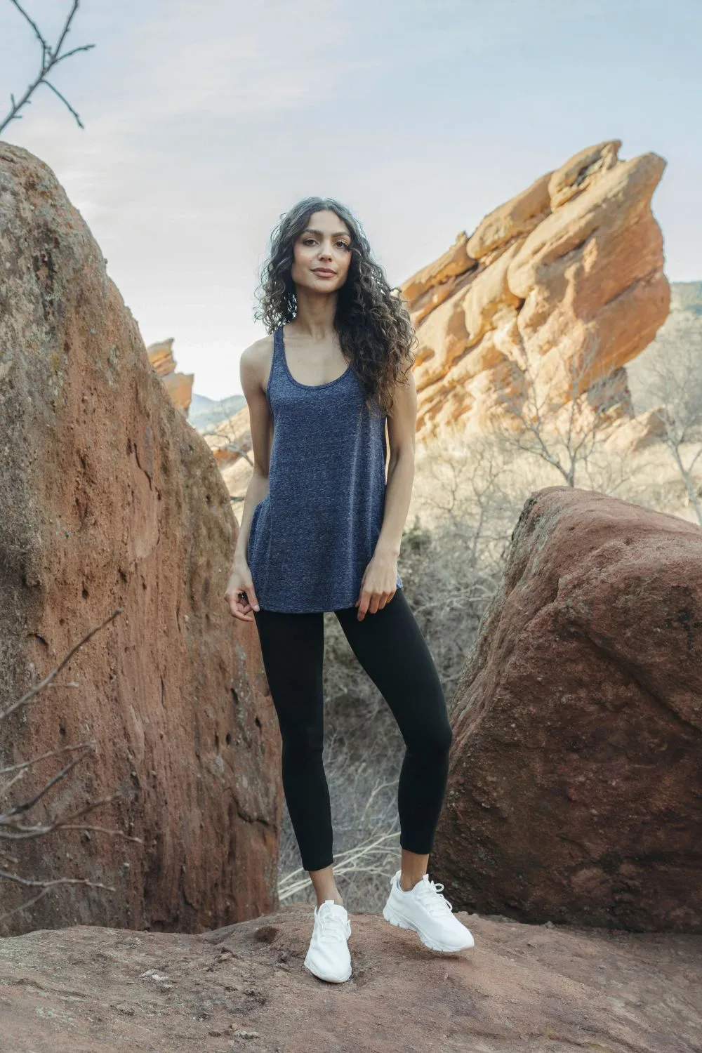 TrailLine Tank - Twilight Heather Blue