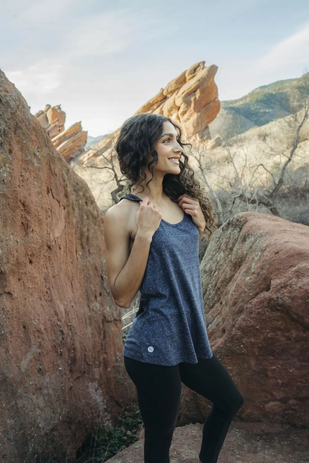 TrailLine Tank - Twilight Heather Blue