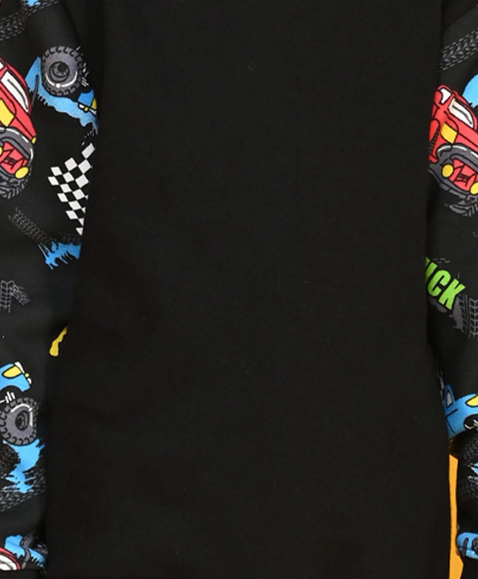 TRUCK BLACK COLOR BLOCK BOYS FLEECE JOGGER - BLACK
