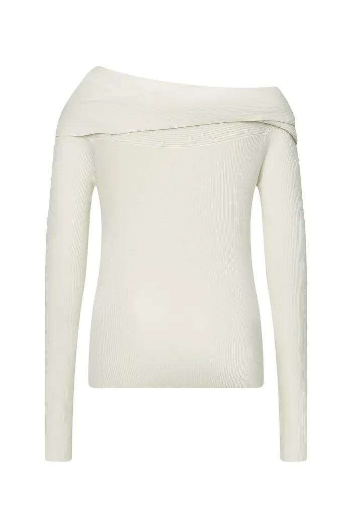 Venus Asymmetrical Sweater in Lyocell Blend