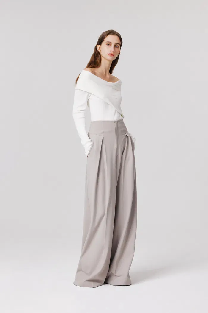 Venus Asymmetrical Sweater in Lyocell Blend