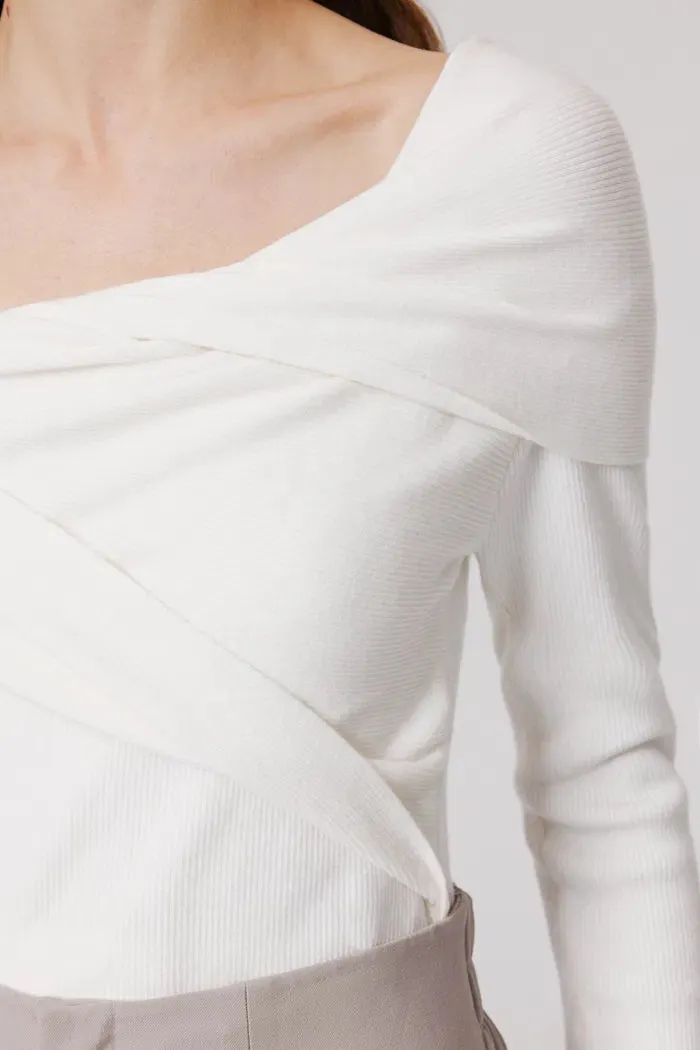 Venus Asymmetrical Sweater in Lyocell Blend
