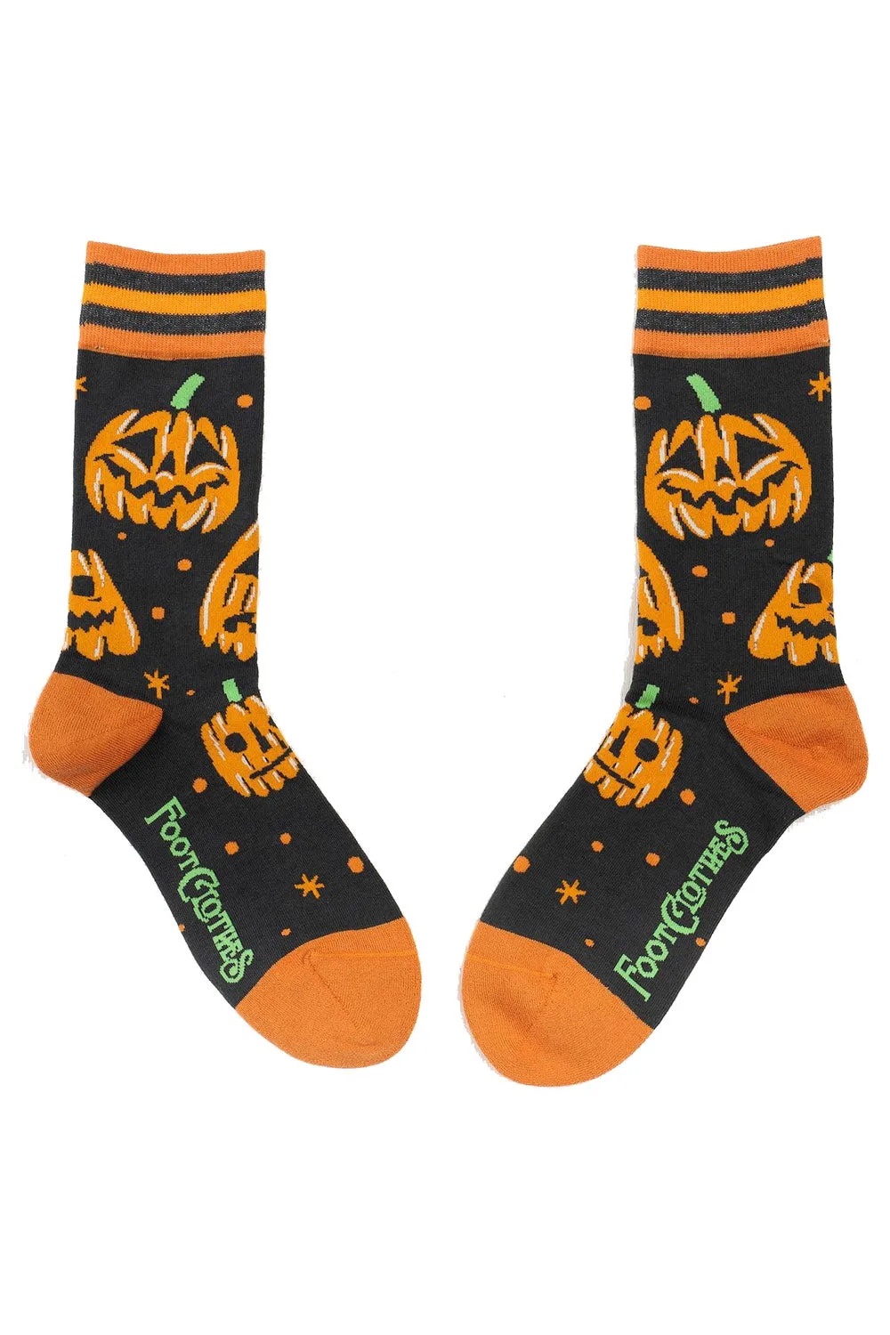 Vintage Jack-O-Lantern Pumpkin Crew Socks
