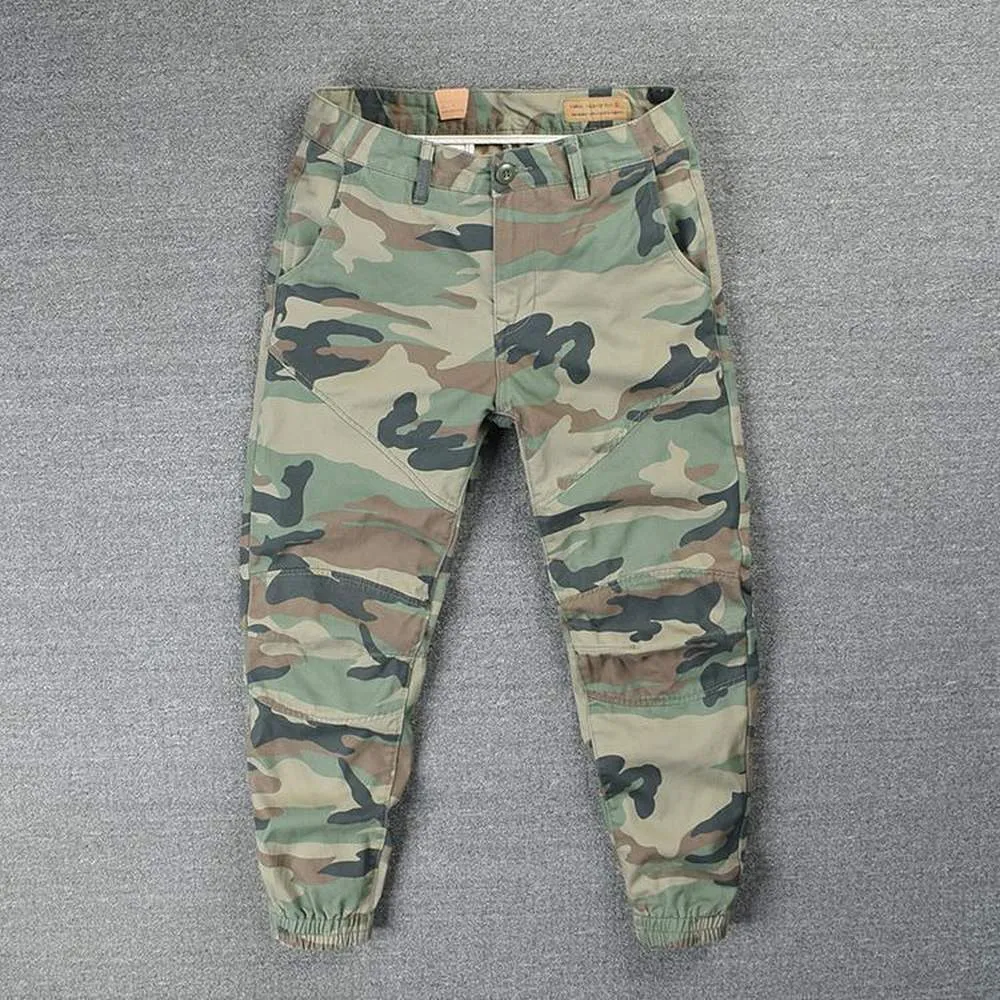 West Louis Streetwear Jogger 100% Cotton Camouflage Pants