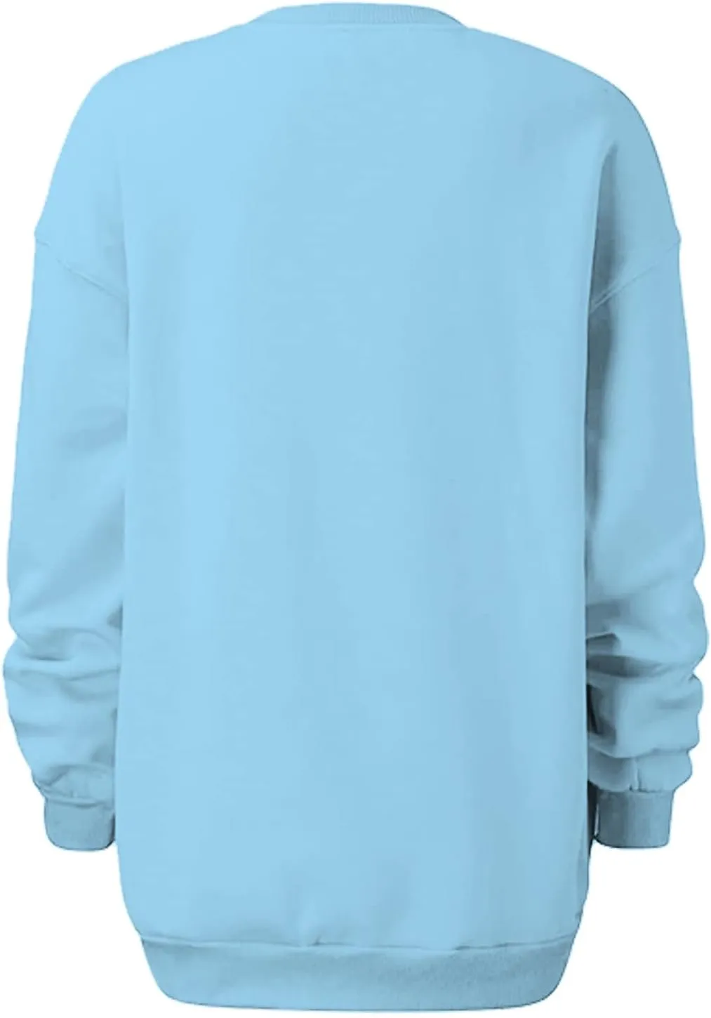Women Oversized Sweatshirt 2023 Long Sleeve Round Neck Solid Dropped Hoodies Pullover Hoodless Casual Fashion Fall Sweaters
