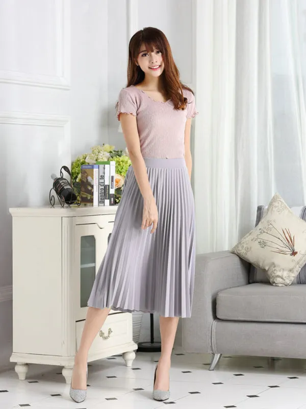 Women's A-Line Skirt Mid Length Skirt
