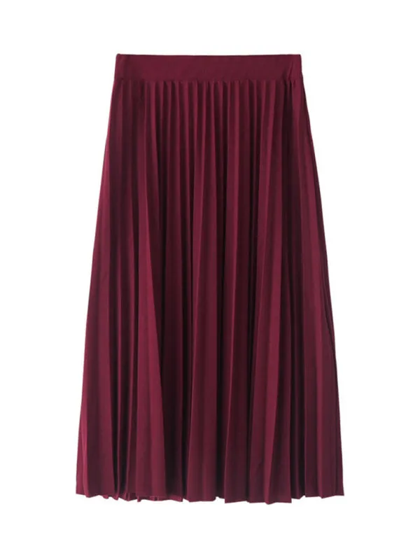 Women's A-Line Skirt Mid Length Skirt